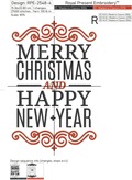 Mery Christmas and Happy New Year - 6 sizes