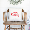 Mery Christmas inscription Machine Embroidery Design - 4 sizes