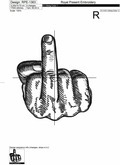 Middle finger Machine Embroidery Design - 4 sizes
