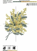 Mimosa Machine Embroidery Design - 2 sizes