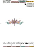 Mini ​Border with flowers Machine Embroidery Design - 3 sizes
