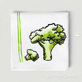 Mini Broccoli, Avocado, Artichoke, Cabbage Machine Embroidery Designs - 5 sizes