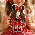 Minnie Mouse Tilda Doll Machine Embroidery Design - 4 sizes