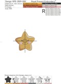 Mini Star Machine Embroidery Design - 3 sizes