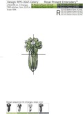 Mini Zucchini, Asparagus, Celery, Sorrel Machine Embroidery Designs - 5 sizes