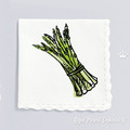 Mini Zucchini, Asparagus, Celery, Sorrel Machine Embroidery Designs - 5 sizes