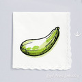 Mini Zucchini, Asparagus, Celery, Sorrel Machine Embroidery Designs - 5 sizes