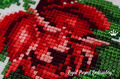 Miniature rose Cross-stitch Machine Embroidery Design - 2 sizes
