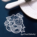 Monochrome Christmas Balls Machine Embroidery Design - 3 sizes