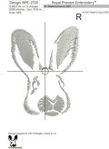 Monochrome Rabbit Machine Embroidery Design - 5 sizes