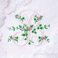 Monogram B with roses