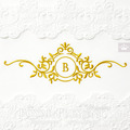 Monogram Blank digital embroidery design - 5 sizes