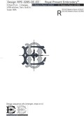 Monogram DE-ED Machine Embroidery Design - 3 sizes