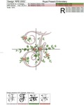 Monogram F with roses