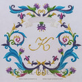 Monogram Frame Louis XIV Machine Embroidery Design