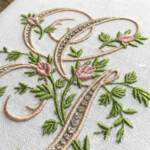 Monogram G with roses