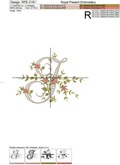 Monogram J with roses