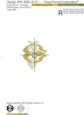 Monogram JE-EJ Machine Embroidery Design - 2 sizes
