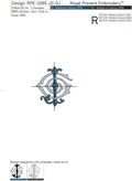 Monogram JG-GJ Machine Embroidery Design - 2 sizes
