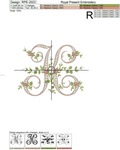 Monogram K with roses