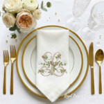 Monogramme L avec roses