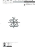Monogram LZ-ZL Machine Embroidery Design - 3 sizes