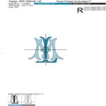 Monogram ML-LM Machine Embroidery Design - 3 sizes