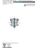Monogram MT-TM Machine Embroidery Design - 2 sizes
