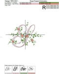 Monogram S with roses
