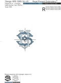 Monogram SU-US Machine Embroidery Design - 4 sizes