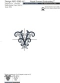 Monogram VV Machine Embroidery Design - 2 sizes
