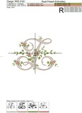 Monogram Z with roses