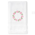 Monogram frame with roses Machine Embroidery Design - 4 sizes