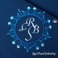 Moroccan monogram frame Machine Embroidery Design - 4 sizes