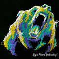 Multi-colored Bear Machine Embroidery Design - 5 sizes