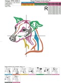 Multi-colored Italian Greyhound - 8 sizes