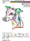 Multi-colored Italian Greyhound - 8 sizes