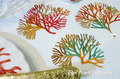 Multicolored corals set of machine embroidery designs - 4 sizes