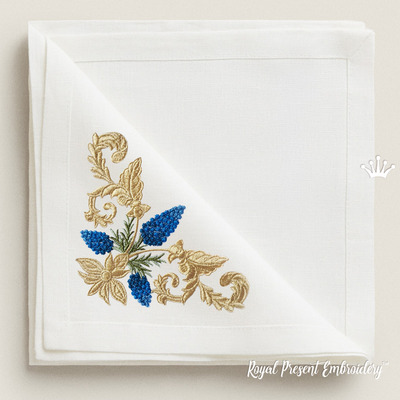 Coin baroque Muscari - 3 tailles