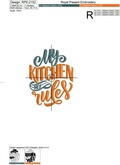 My Kitchen my Rules - 4 sizes