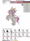 My Little Pony Machine Embroidery Design - 5 sizes