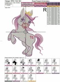 My Little Pony Machine Embroidery Design - 5 sizes