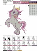 My Little Pony Machine Embroidery Design - 5 sizes