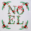 NOEL inscription with Christmas corner machine embroidery designs Set - 2 sizes