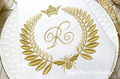 Napoleonic bee Blank Monogram Machine Embroidery Design