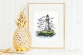 Nautical Lighthouse Light stitching - 7 sizes