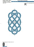 Nautical Rope Knot Machine Embroidery Design - 8 sizes