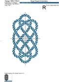 Nautical Rope Knot Machine Embroidery Design - 8 sizes