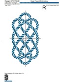 Nautical Rope Knot Machine Embroidery Design - 8 sizes