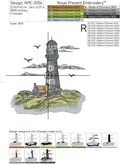 Navigation Lighthouse Light stitching - 7 sizes